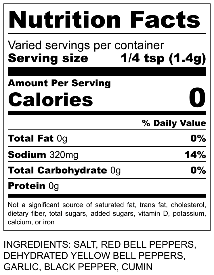 Fermented Seasoning Salt - Mild Red