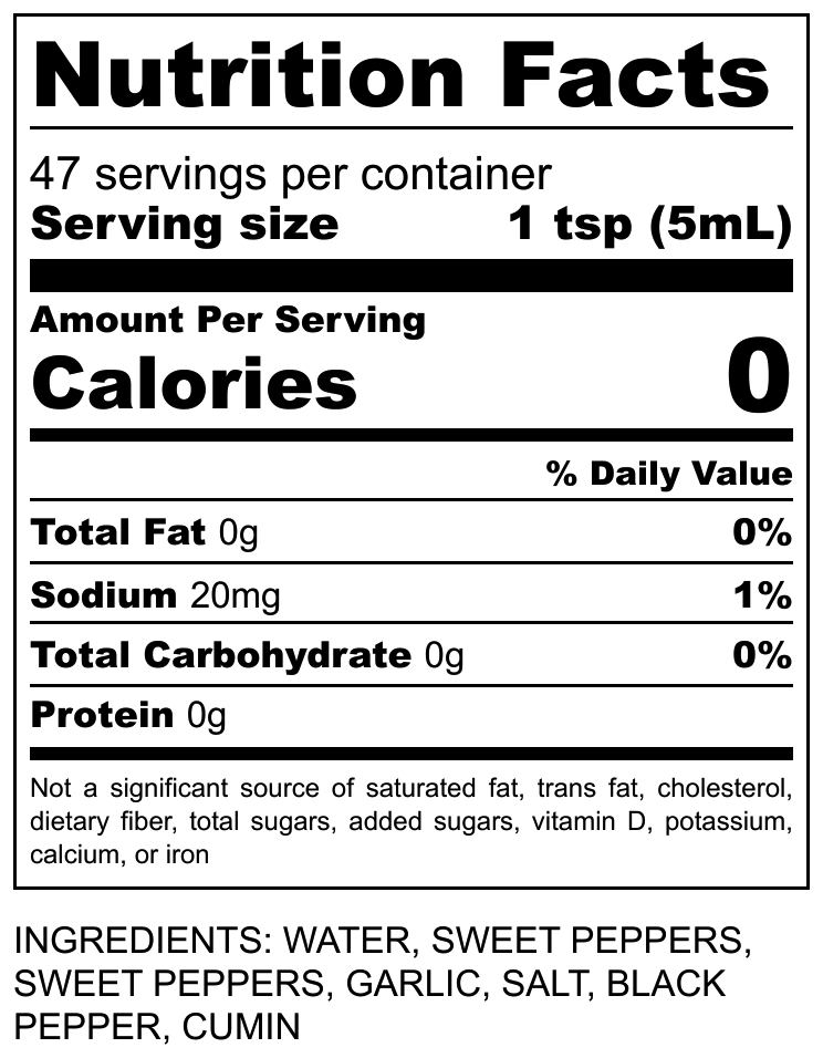 Probiotic Cultured Chili Sauce - Mild Red