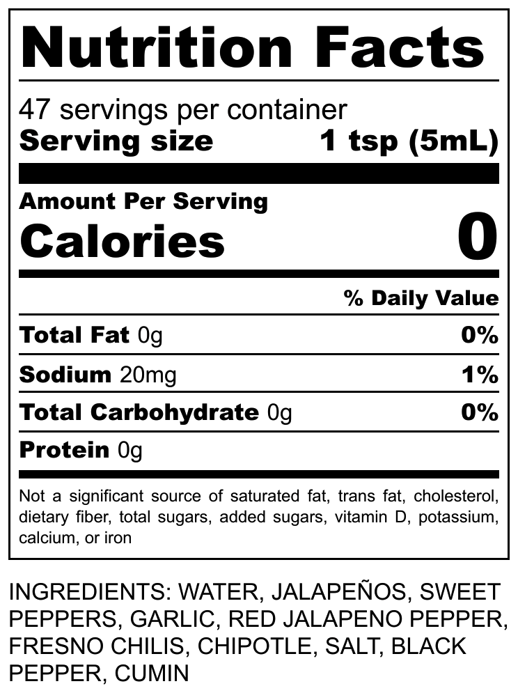 Probiotic Cultured Chili Sauce - Chipotle